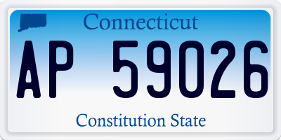 CT license plate AP59026