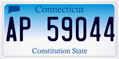 CT license plate AP59044