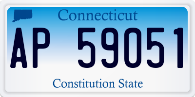CT license plate AP59051