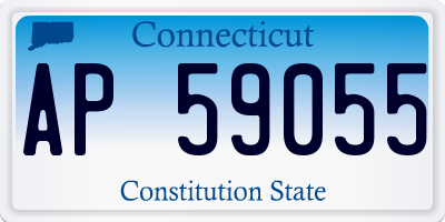 CT license plate AP59055