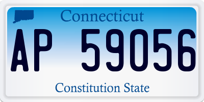 CT license plate AP59056