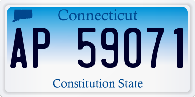 CT license plate AP59071