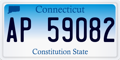CT license plate AP59082