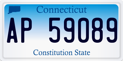 CT license plate AP59089
