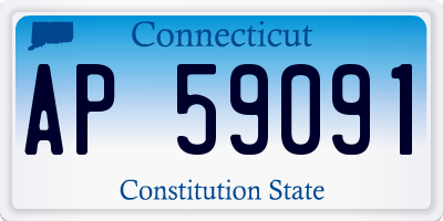 CT license plate AP59091