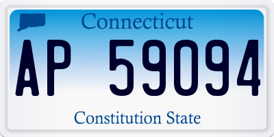 CT license plate AP59094