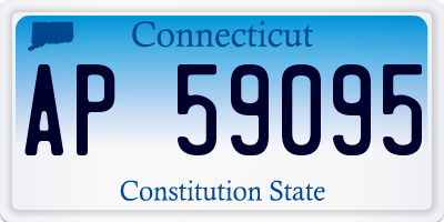 CT license plate AP59095
