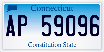 CT license plate AP59096
