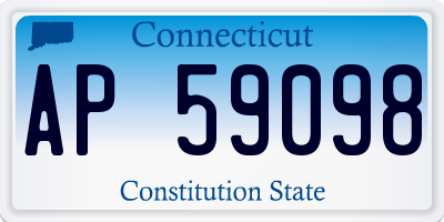 CT license plate AP59098