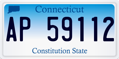 CT license plate AP59112