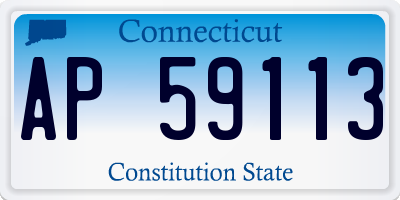 CT license plate AP59113