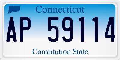 CT license plate AP59114