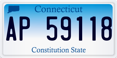 CT license plate AP59118