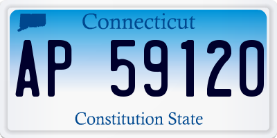 CT license plate AP59120