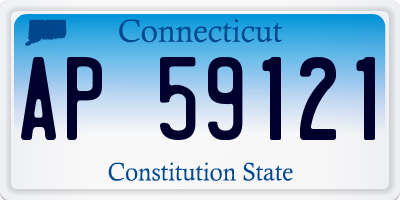 CT license plate AP59121
