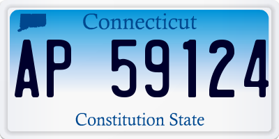 CT license plate AP59124