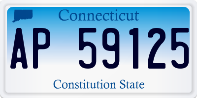 CT license plate AP59125