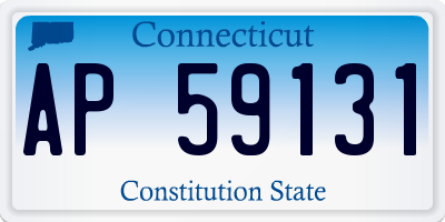CT license plate AP59131