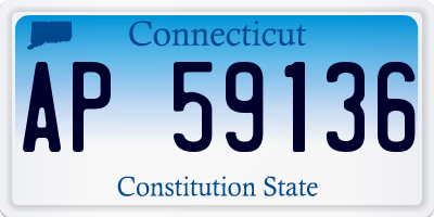 CT license plate AP59136
