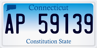 CT license plate AP59139