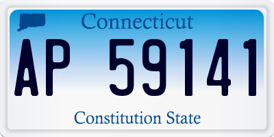 CT license plate AP59141