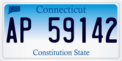 CT license plate AP59142