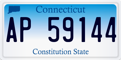 CT license plate AP59144