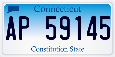 CT license plate AP59145