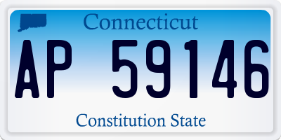 CT license plate AP59146