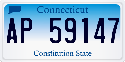 CT license plate AP59147