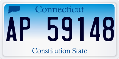 CT license plate AP59148
