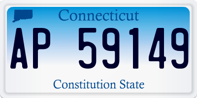 CT license plate AP59149