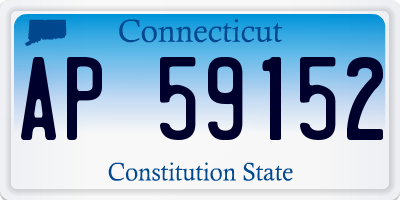 CT license plate AP59152