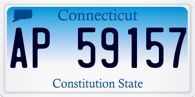 CT license plate AP59157