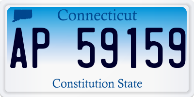 CT license plate AP59159