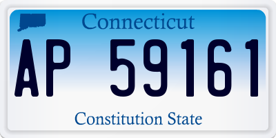 CT license plate AP59161