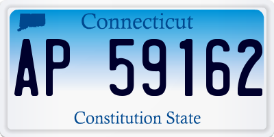 CT license plate AP59162