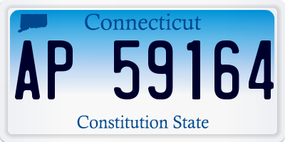 CT license plate AP59164