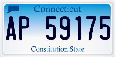 CT license plate AP59175