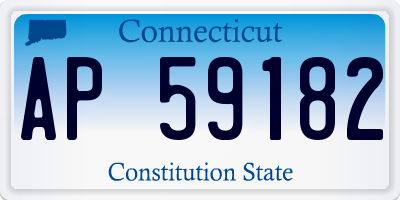 CT license plate AP59182