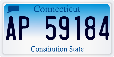 CT license plate AP59184