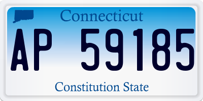 CT license plate AP59185