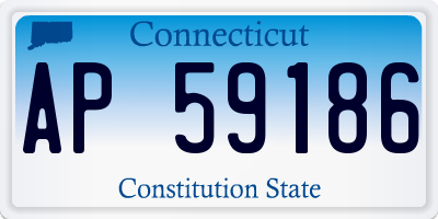 CT license plate AP59186