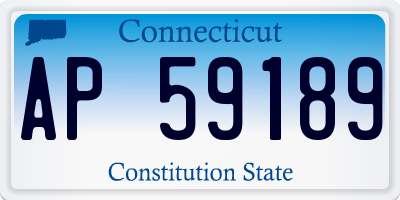 CT license plate AP59189