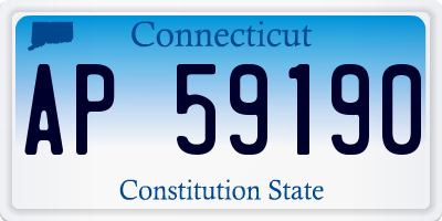 CT license plate AP59190