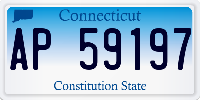 CT license plate AP59197