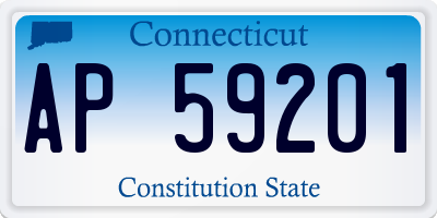 CT license plate AP59201