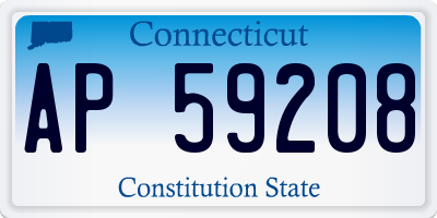 CT license plate AP59208