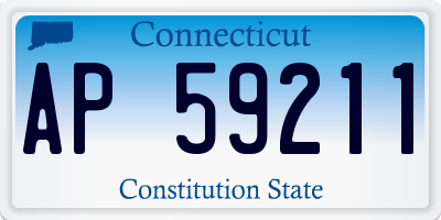 CT license plate AP59211