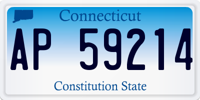 CT license plate AP59214